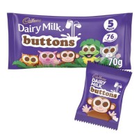 Cadbury Dairy Milk Buttons - 5 Pack (70g) - Best Before: 30.11.25 